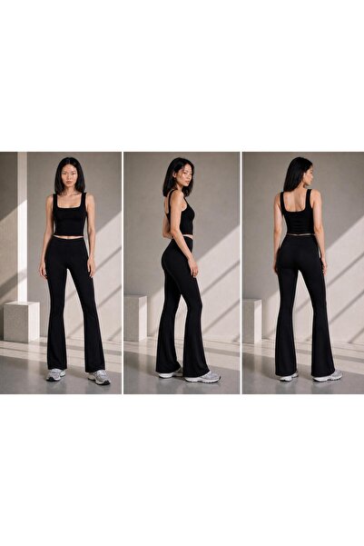DRN CLUB Flare Light Bootcut Push Up Toparlayıcı Tayt