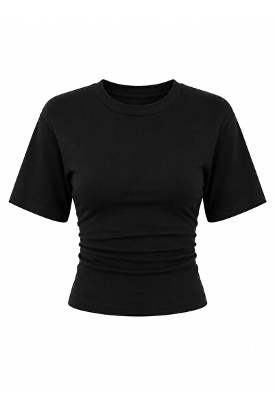 Serpirella Butik Μπλούζα με λεπτομέρεια στη μέση και κορδόνια