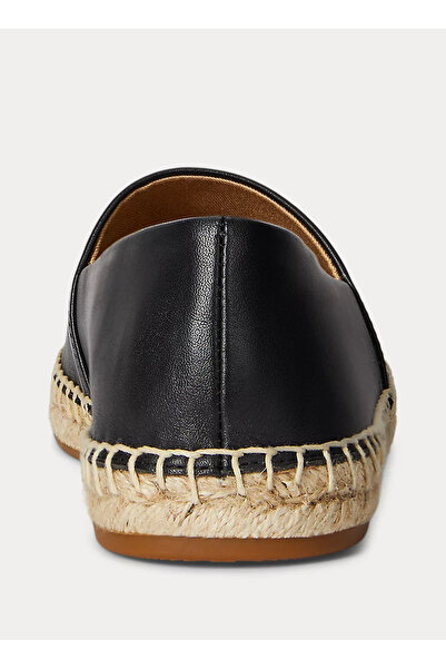 Lauren Ralph Lauren Siyah Kadın Deri Espadril 802P04415001