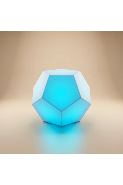 MYASEM STORE نثرية مودرن كريستال مضيئة RGB مقاس 52 × 52 × 46 سم سعة 40 لتر بل...
