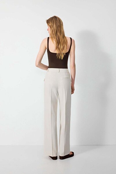 VATKALI Cep detaylı wide leg pantolon