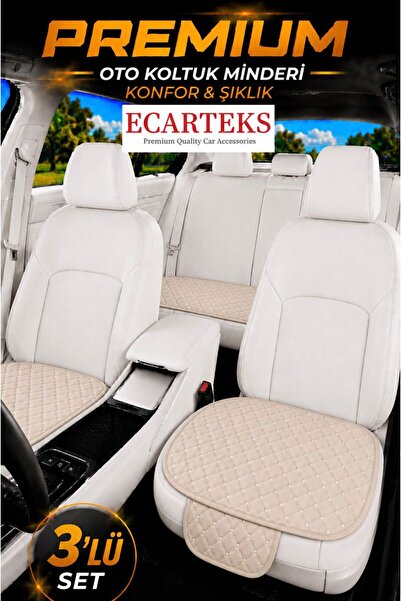 ECARTEKS PREMİUM QUALİTY CAR ACCESSORİES Araba Koltuk Minderi Ön Ve Arka Takı...