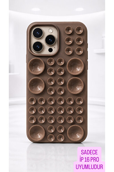 CAMCI Sadece İPhone 16 PRO Uyumlu Kendiliğinden Vantuzlu Yeni Sezon Tarz ve Ş...