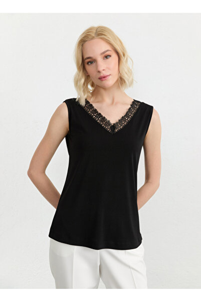 Selen Siyah Kadın Bluz 26YSL8340