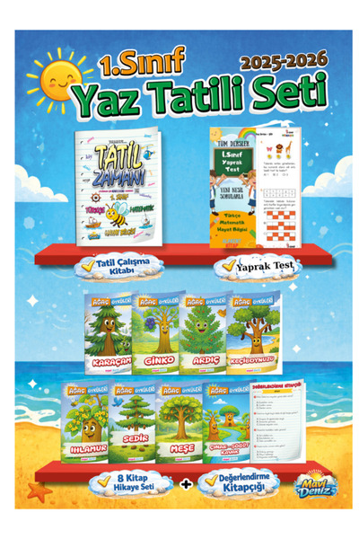 Mavi Deniz Yayınları Mavideniz Yayınları Yaz Tatil Kitabı 1. Sınıf