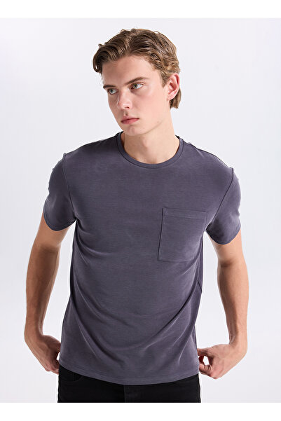 GMG FIRENZE İndigo Erkek Slim Fit T-Shirt GU26MSS03003