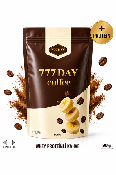 777 DAY Protein Coffee Hindibalı Muz Aromalı 200 gr
