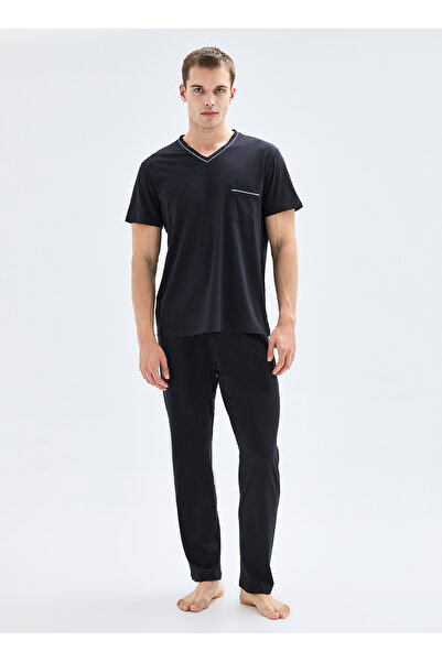 Blackspade Men's 3-Piece Pajama Set 40871 - Black