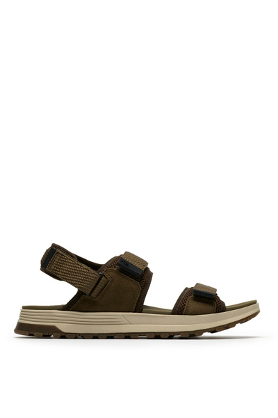 CLARKS Haki Erkek Deri Sandalet ATL Trek River