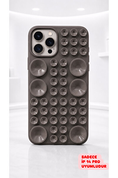 CAMCI Sadece İPhone 14 PRO Uyumlu Kendiliğinden Vantuzlu Yeni Sezon Tarz ve Ş...