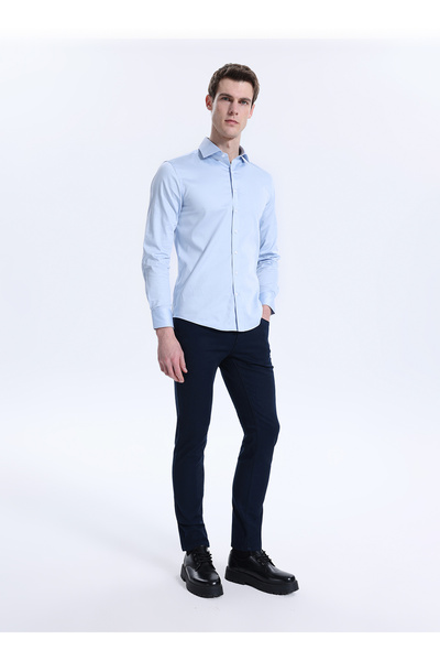 ALTINYILDIZ CLASSICS Indigo Men's Slim Fit Pants Ace001261531_Ind