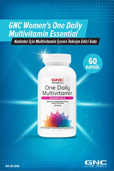 GNC Women's One Daily Multivitamin Essential - Kadınlar İçin Multivitamin İçe...