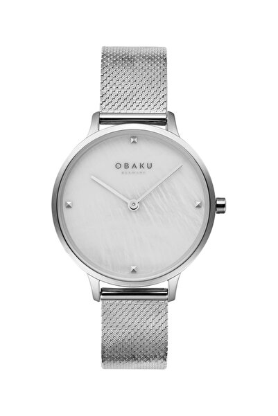 Obaku Denmark V295Lxcwhc Quartz Steel Mesh Gray 34 mm Women's Wristwatch