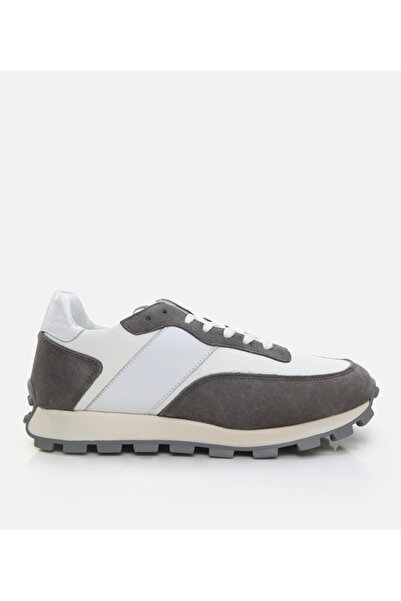 Hotiç Herren-Sportschuhe aus Leder in Grau
