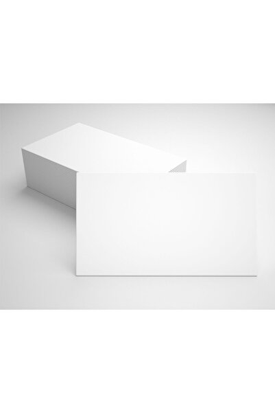 Orbak Kağıt Boş Kartvizit Boy 50 Adet Kalın Not Kağıdı 8x5 cm