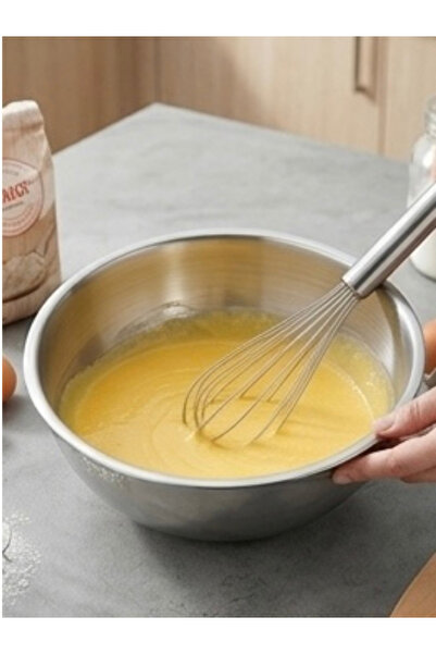 Lavoro Hamur Şekillendirme Karıştırma Kabı Salata Kabı 24cm - 430 Çelik