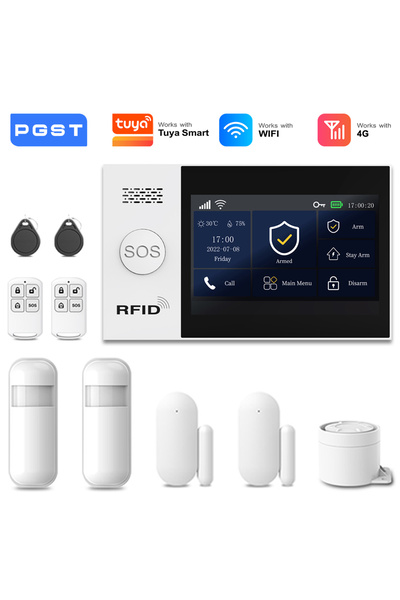 choice2 نظام إنذار منزلي لاسلكي 4G واي فاي مع قابس أوروبي طراز B PGST للحماية...