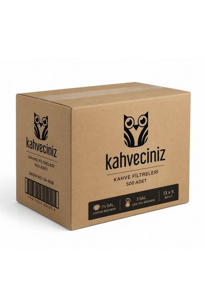 Kahveciniz 250/90 Basket Filtre Kahve Kağıdı 1000 Adet Kahve Filtre Kağıdı