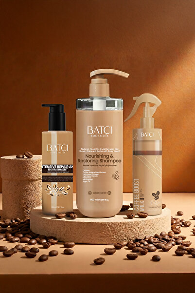 Batçı Hair Atelier Kahve Serisi Set Kuru Ve Yıpramış Saçlar Için Şampuan Saç ...