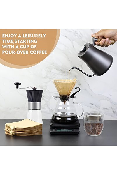 Generic 8-piece portable hand-brewed coffee tool set