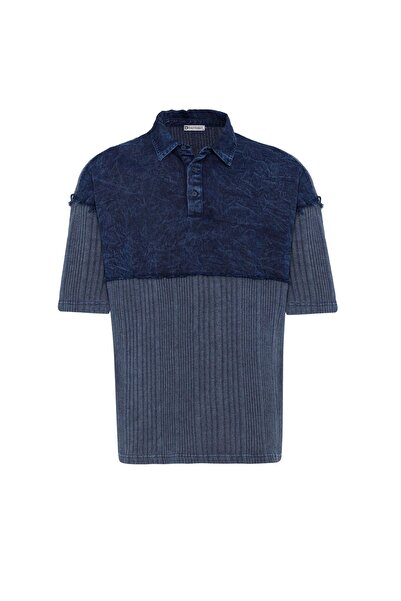 S13 Store Washable oversize polo collar t-shirt
