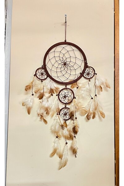 AZRA HEDİYELİK 16 cm kahverengi rüya kapanı dream catcher