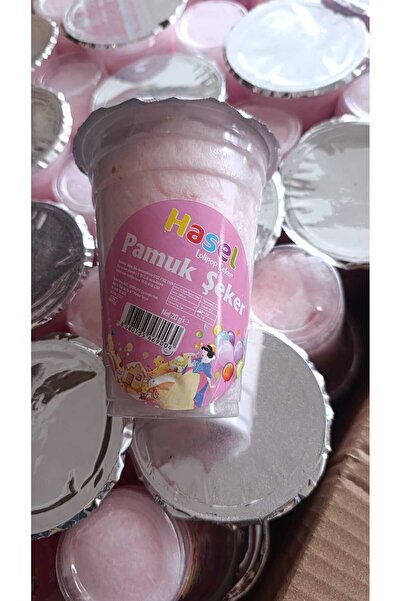 HASEL Bardak Pamuk Şekeri 50 ADET (SARI-MAVİ-PEMBE-BEYAZ RENK ŞEÇENEKLERİ İÇİ...