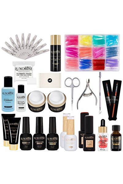 LUXORISE Kit de unghii consumabile Polygel & Gel Alb Lăptos - PRO107