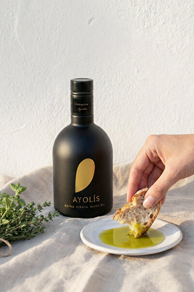 Ayolis Premium Gurme Ayvalık 500 ml Ödüllü Erken Hasat Soğuk Sıkım Natürel Sızma Zeytinyağı