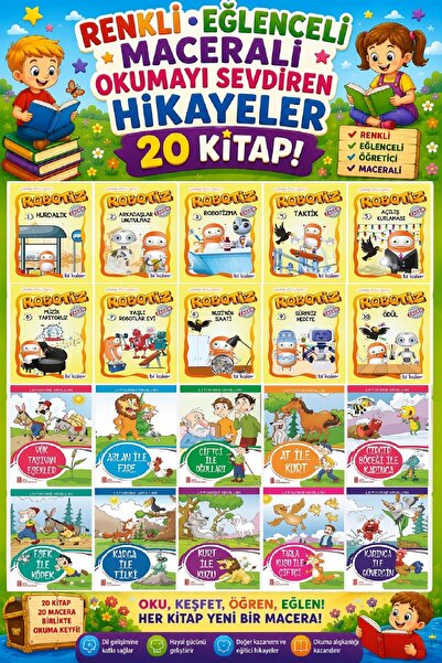 Ata Yayıncılık 1.Sınıf Renkli Eğlenceli Maceralı Okumayı Sevdiren Hikayeler 3...