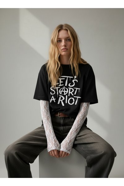 RF Studio Three Days Grace Riot 100% Cotton Unisex Oversize T-Shirt Tee