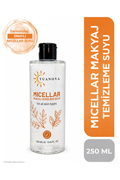 TUANOVA Dermatolog Onaylı Micellar Kusursuz Makyaj Temizleme Suyu 250 ML