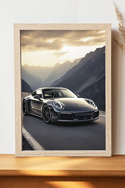 Luna Marissa Αφίσα τοπίων Porsche - Αφίσα αυτοκινήτου από γυαλιστερό χαρτί χω...