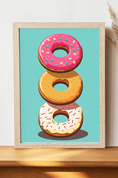 Luna Marissa Αφίσα Donut - Αφίσα τοίχου από γυαλιστερό χαρτί χωρίς πλαίσιο