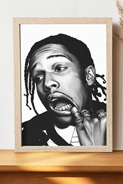 Luna Marissa Αφίσα Asap Rocky - Χοντρό χαρτί χωρίς πλαίσιο, αφίσα Hiphop