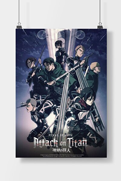 Luna Marissa Attack On Titan Final Sezon Anime Poster Çerçevesiz Duvar Posteri