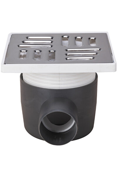 EVOSANITARY Sifon de pardoseală pătrat cu coloană verticală SL SP-H75-140-1 1...