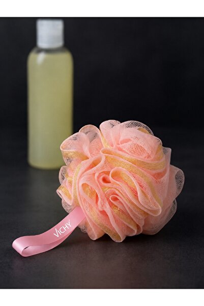 Vichy Pink Gold Glitter Bath Loofah – Intense Foam Effect Shower and Body Cle...