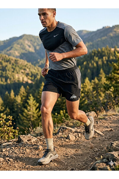 Nike Pantaloni scurți de alergare pentru bărbați Trail Dri-FIT, căptușiți, ne...