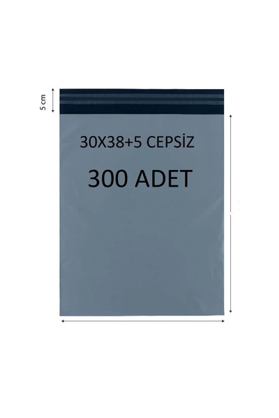 CAC PLASTİK 30x38+5 Cepsiz 300 adet kargo poşeti