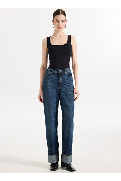 HUGO Mavi Kadın Denim Pantolon 50542144