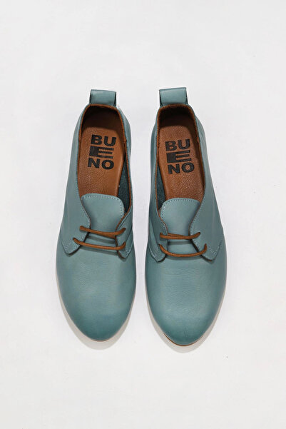 Bueno Shoes Balerini plati de dama din piele albastra 01wj2123