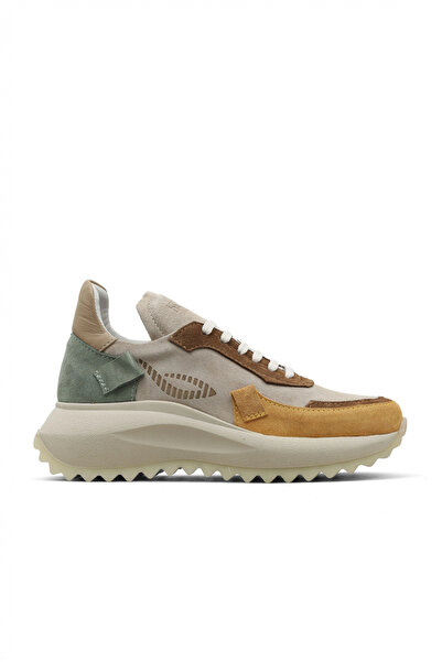 Bueno Shoes Yellow Multi Leather Women's Sneakers 01We5000