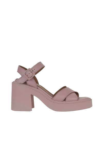 Bueno Shoes Dusty Rose Leather Women's Heeled Sandals 01Wy12704