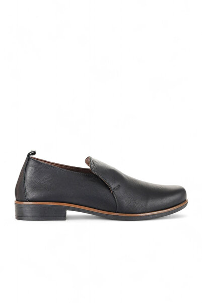 Bueno Shoes Μαύρα δερμάτινα γυναικεία παπούτσια casual 01wd3802