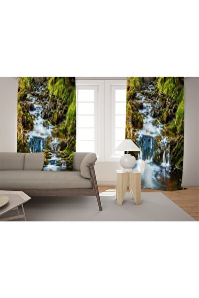 EVSEHOMES Cortina de fundal Evsehome Şelale Salon cu o singură aripă