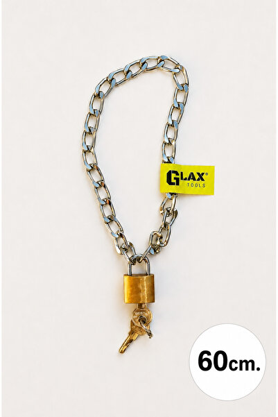 Glax Tools Zincirli Kilit Dolap Yurt Spor Kilidi Asma Kilit / Paslanmaz / 60 ...