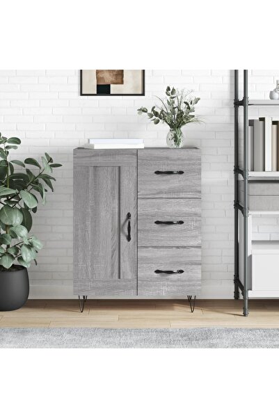 Concept Servantă, gri sonoma, 69,5x34x90 cm, lemn compozit