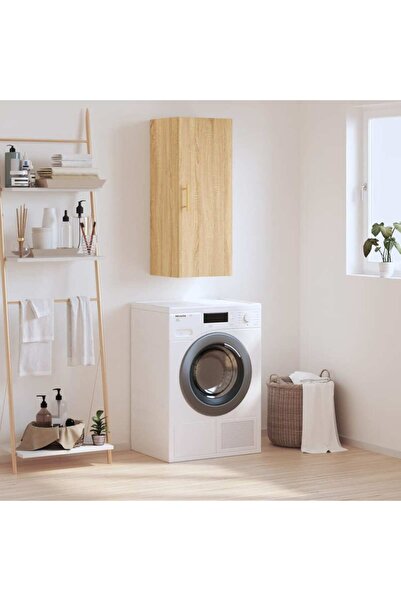 Concept Dulap montat pe perete, stejar sonoma, 34,5x34x90 cm
