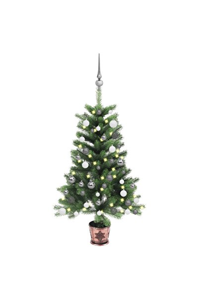 Concept Brad de Crăciun artificial LED-uri&globuri, verde, 90 cm